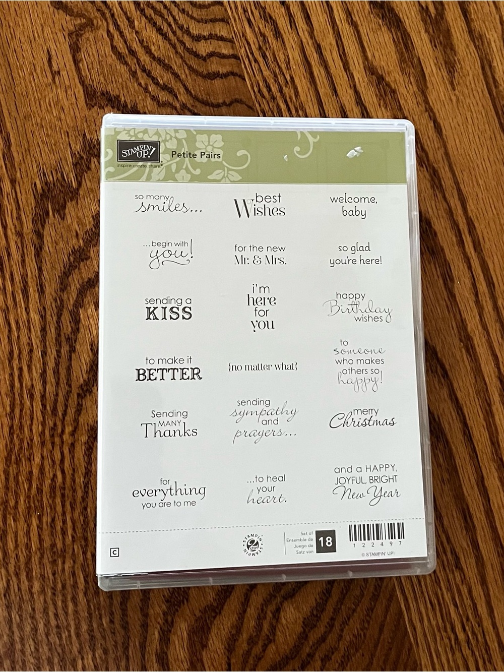Stampin' Up! Retired “Petite Pairs” 18 Stamp Set